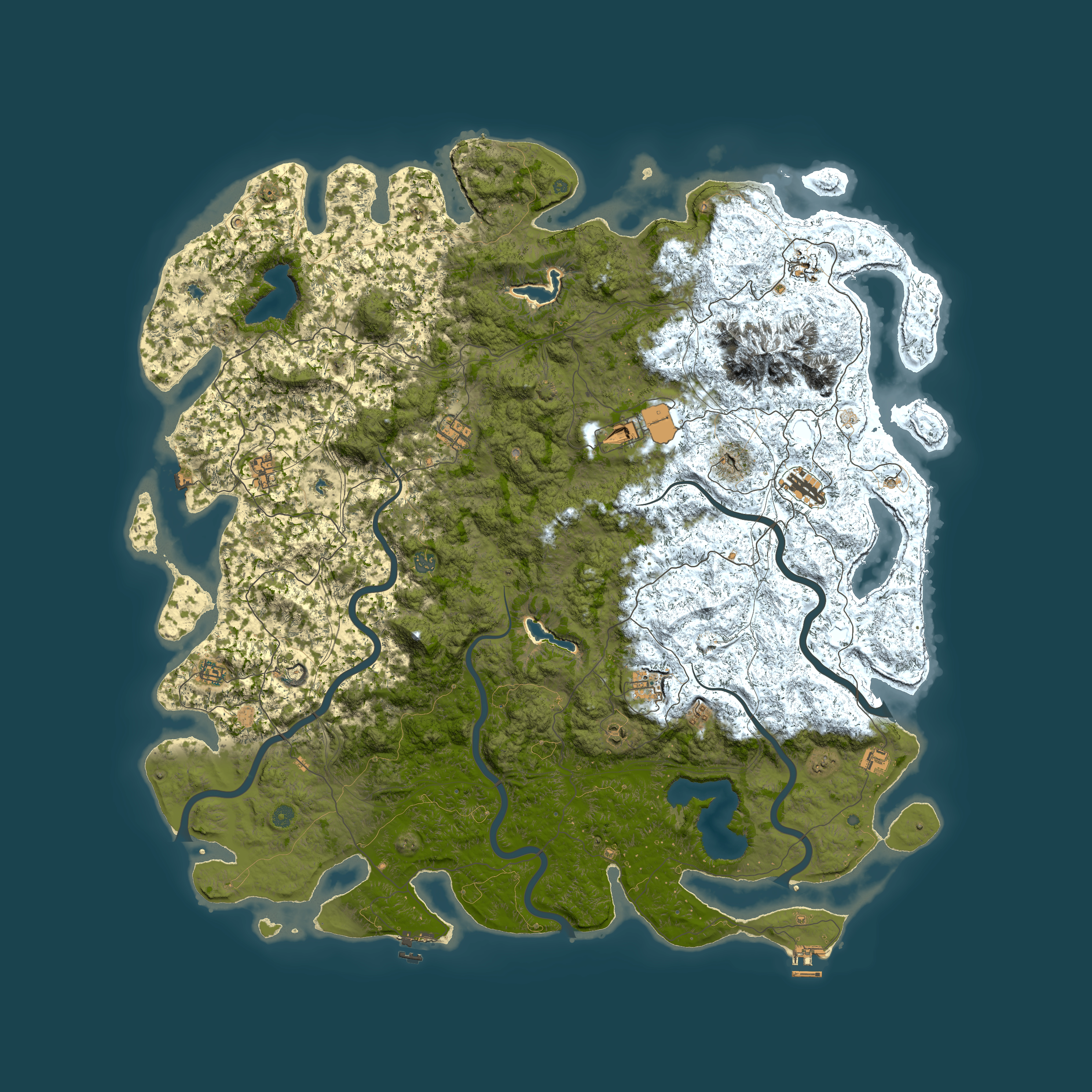 Full top-down render of Rust map seed 1449783918, 6000x6000m