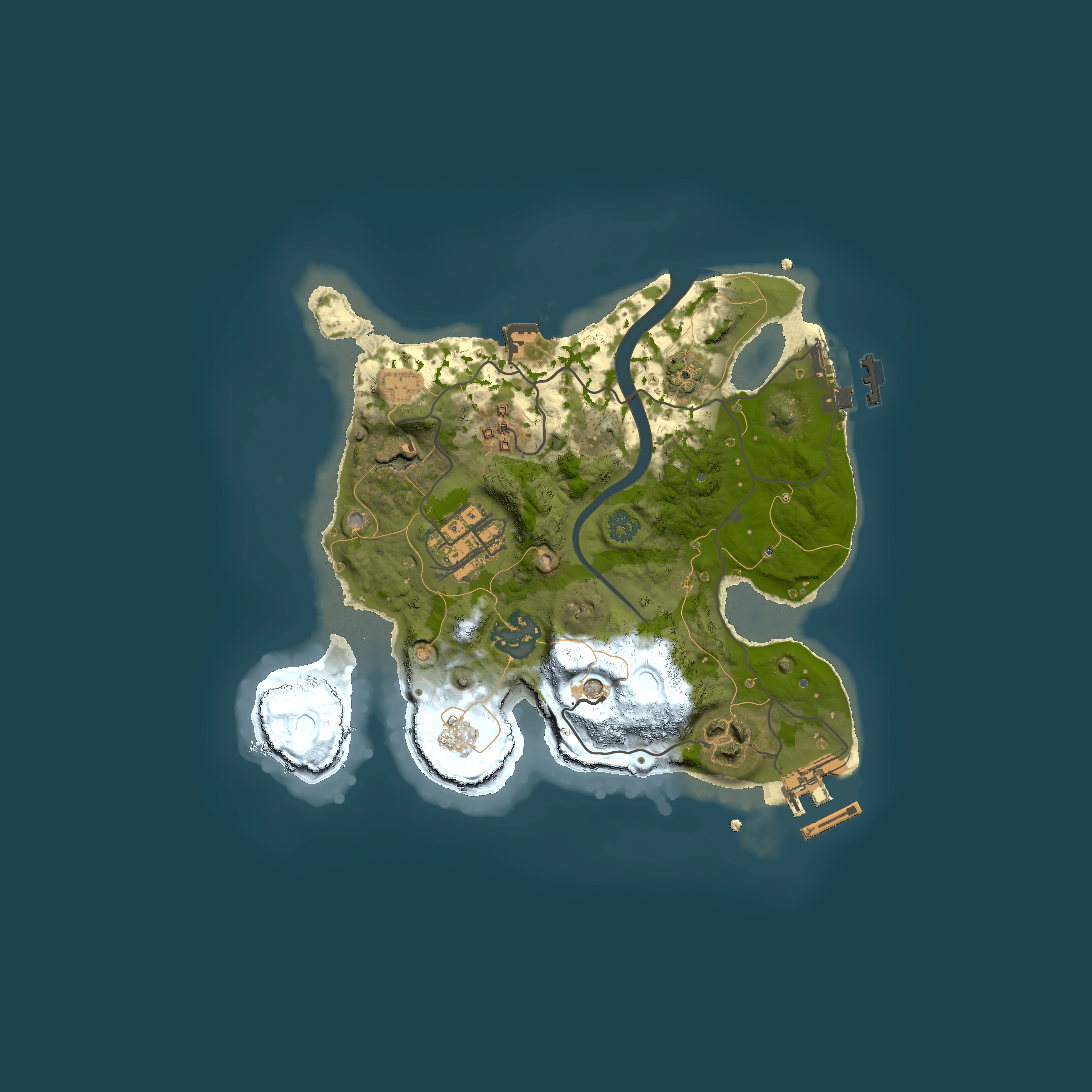 Full top-down render of Rust map seed 565337209, 2500x2500m