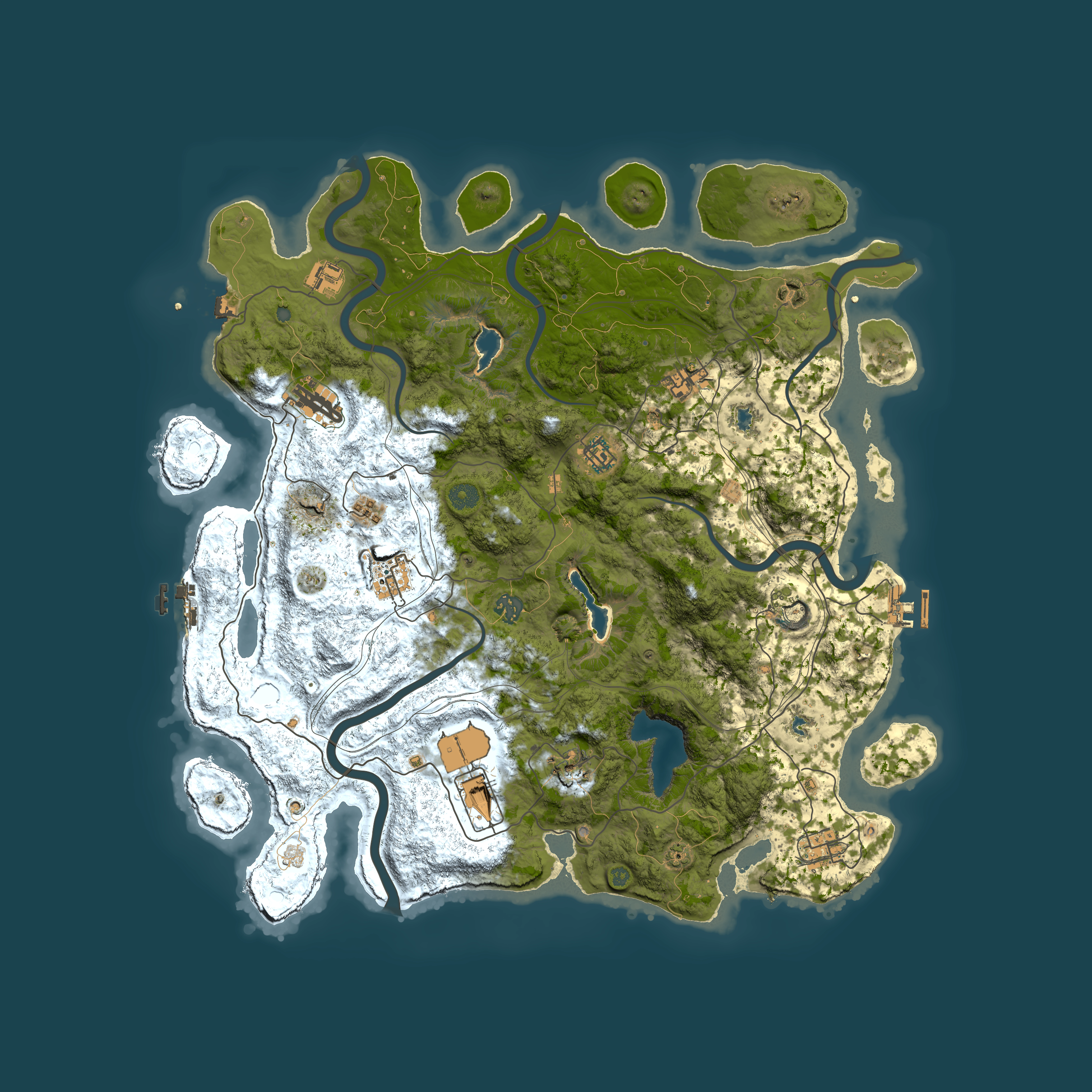 Full top-down render of Rust map seed 1749003137, 4500x4500m