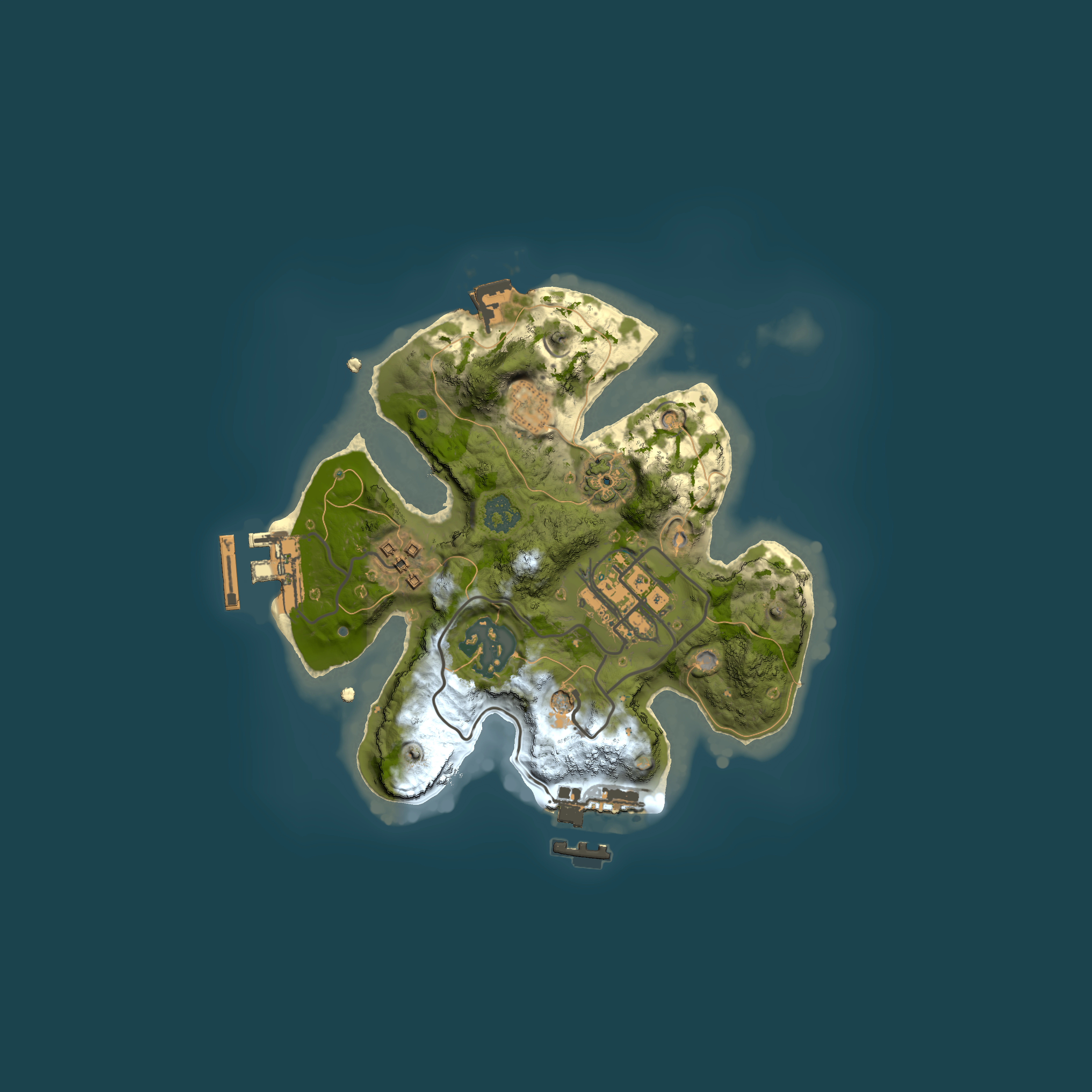 Full top-down render of Rust map seed 1532534921, 2000x2000m