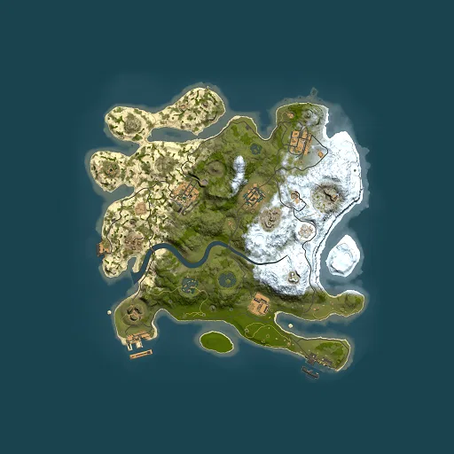Rust map seed 358809985, 3000x3000m top-down preview