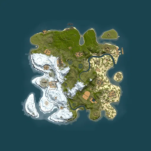 Rust map seed 1867774083, 3500x3500m top-down preview