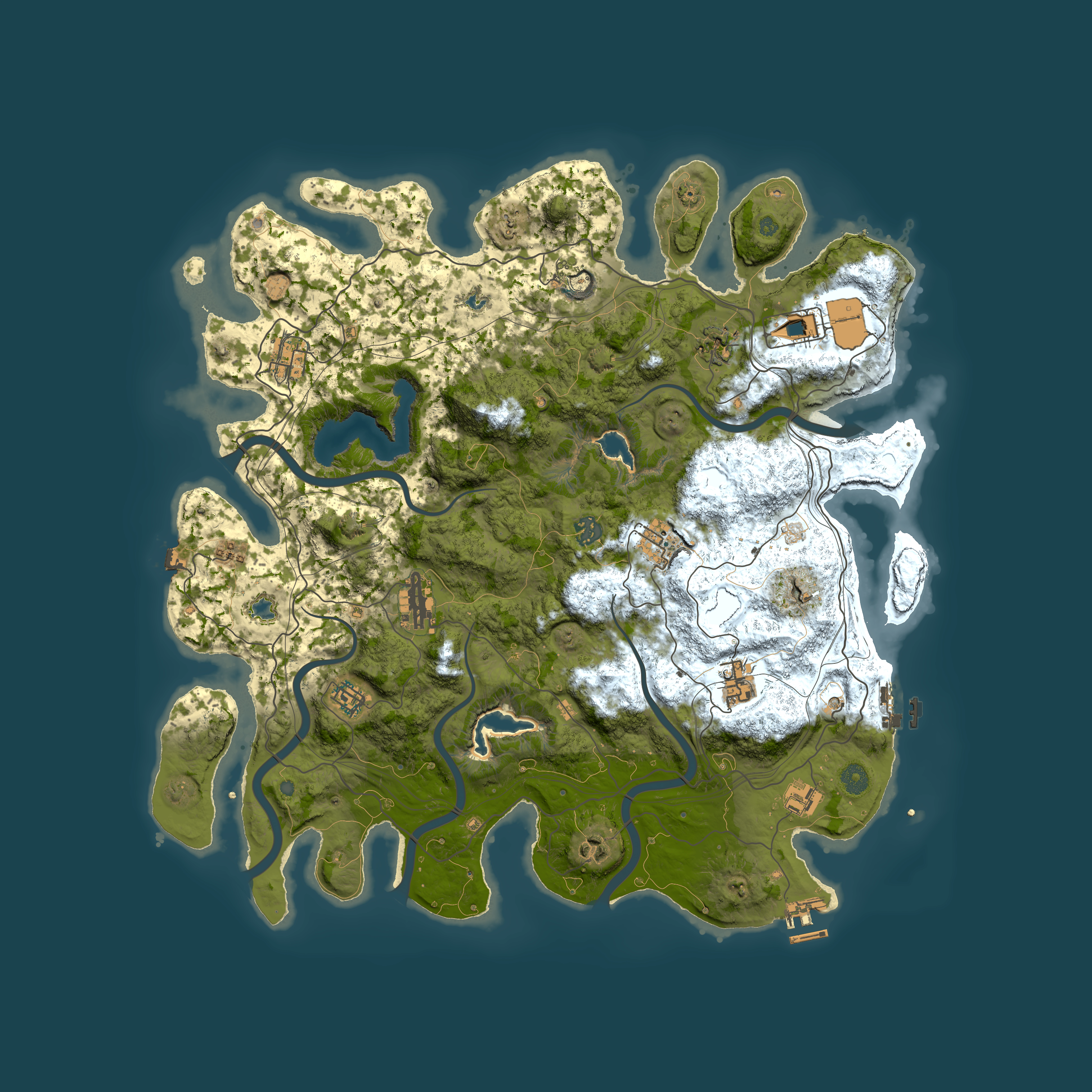 Full top-down render of Rust map seed 1341551262, 4500x4500m
