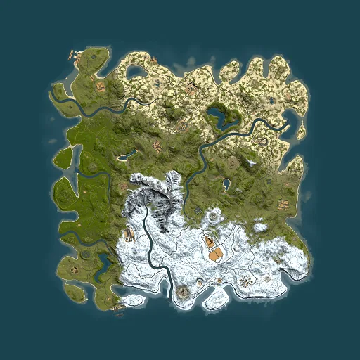 Rust map seed 1295102537, 5500x5500m top-down preview