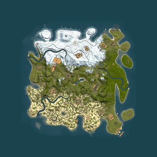 Rust map seed 8703723, 4000x4000m top-down preview