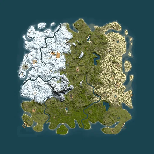 Rust map seed 97247900, 6000x6000m top-down preview