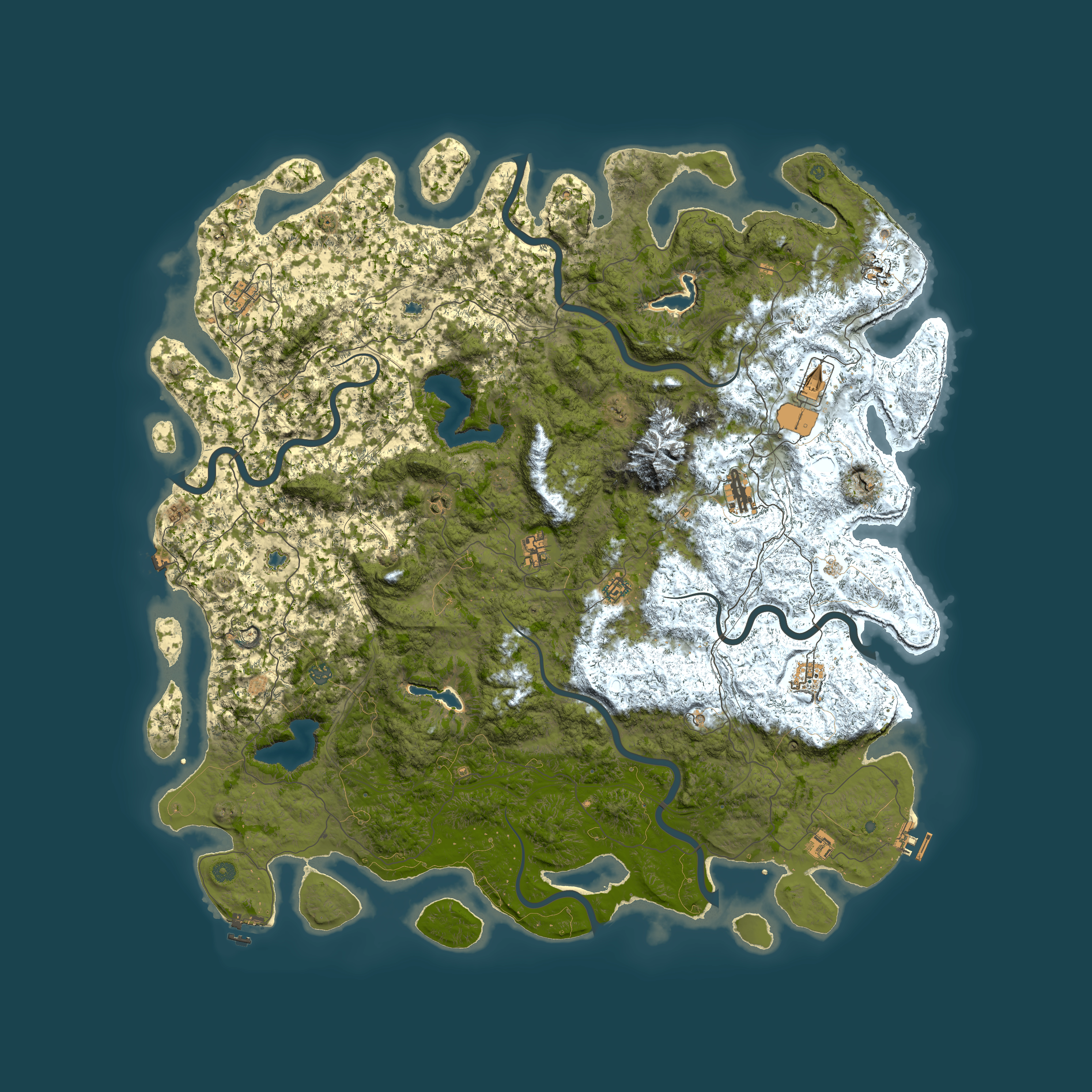 Full top-down render of Rust map seed 688350776, 6000x6000m