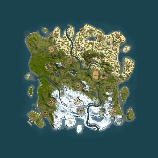 Rust map seed 955380858, 4000x4000m top-down preview