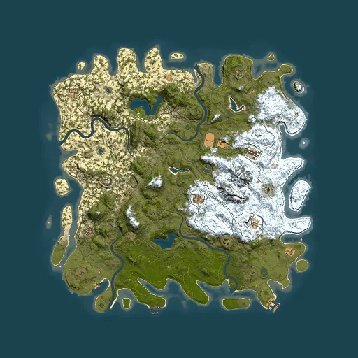 Rust map seed 1440905342, 5500x5500m top-down preview