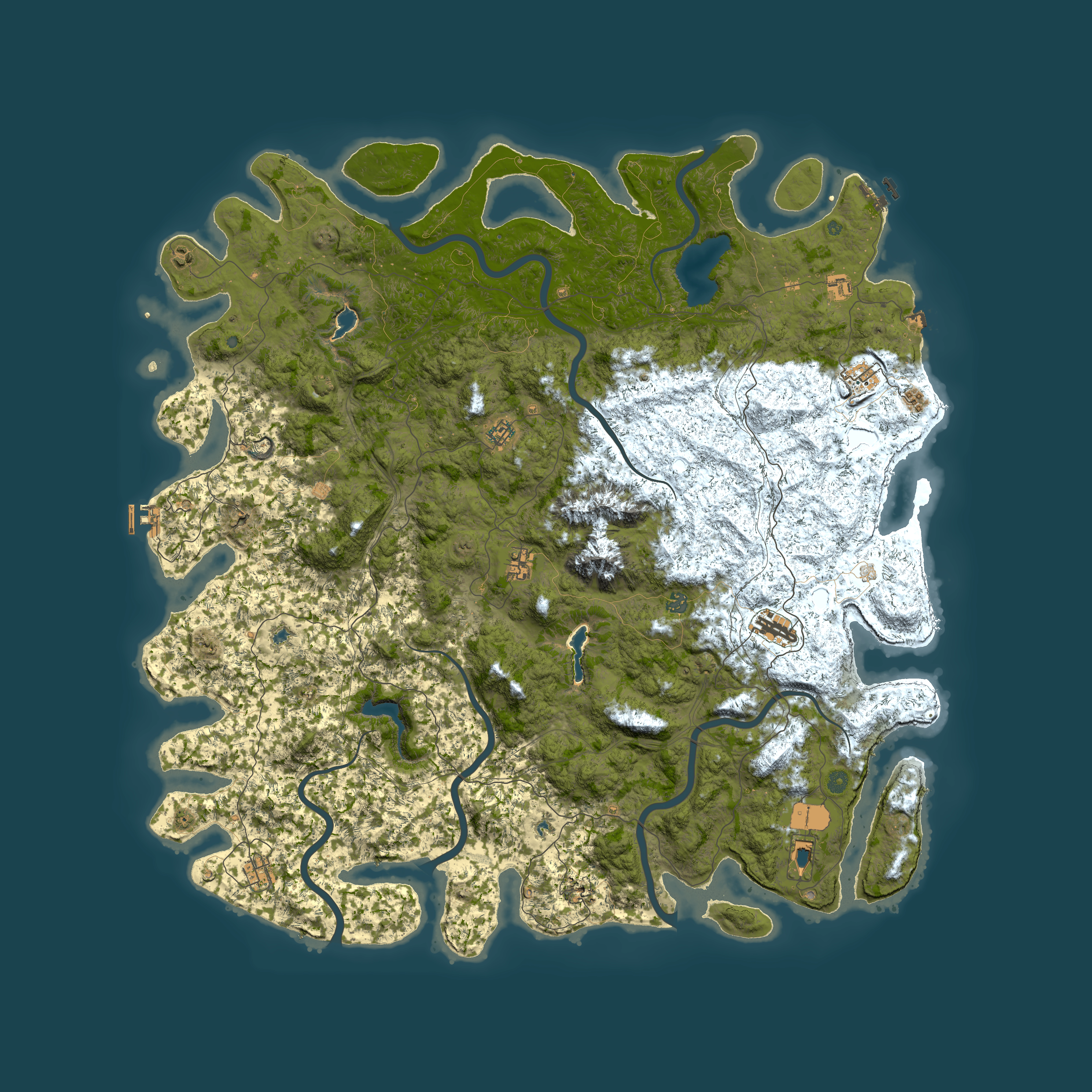 Full top-down render of Rust map seed 371326069, 6000x6000m