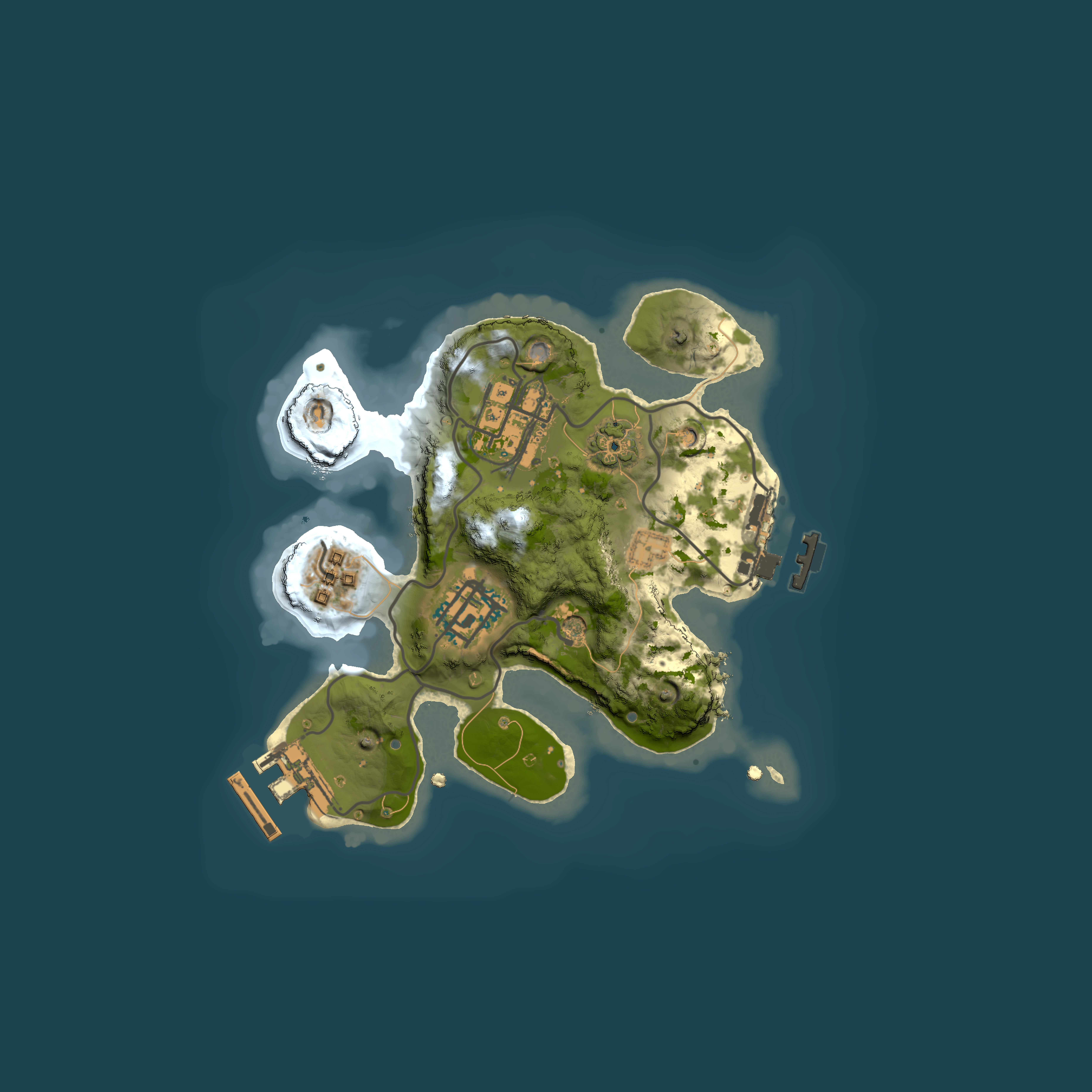 Full top-down render of Rust map seed 169756641, 2000x2000m