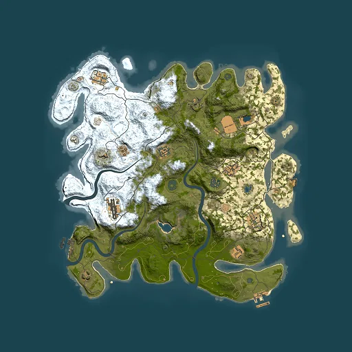 Rust map seed 1858691801, 4000x4000m top-down preview