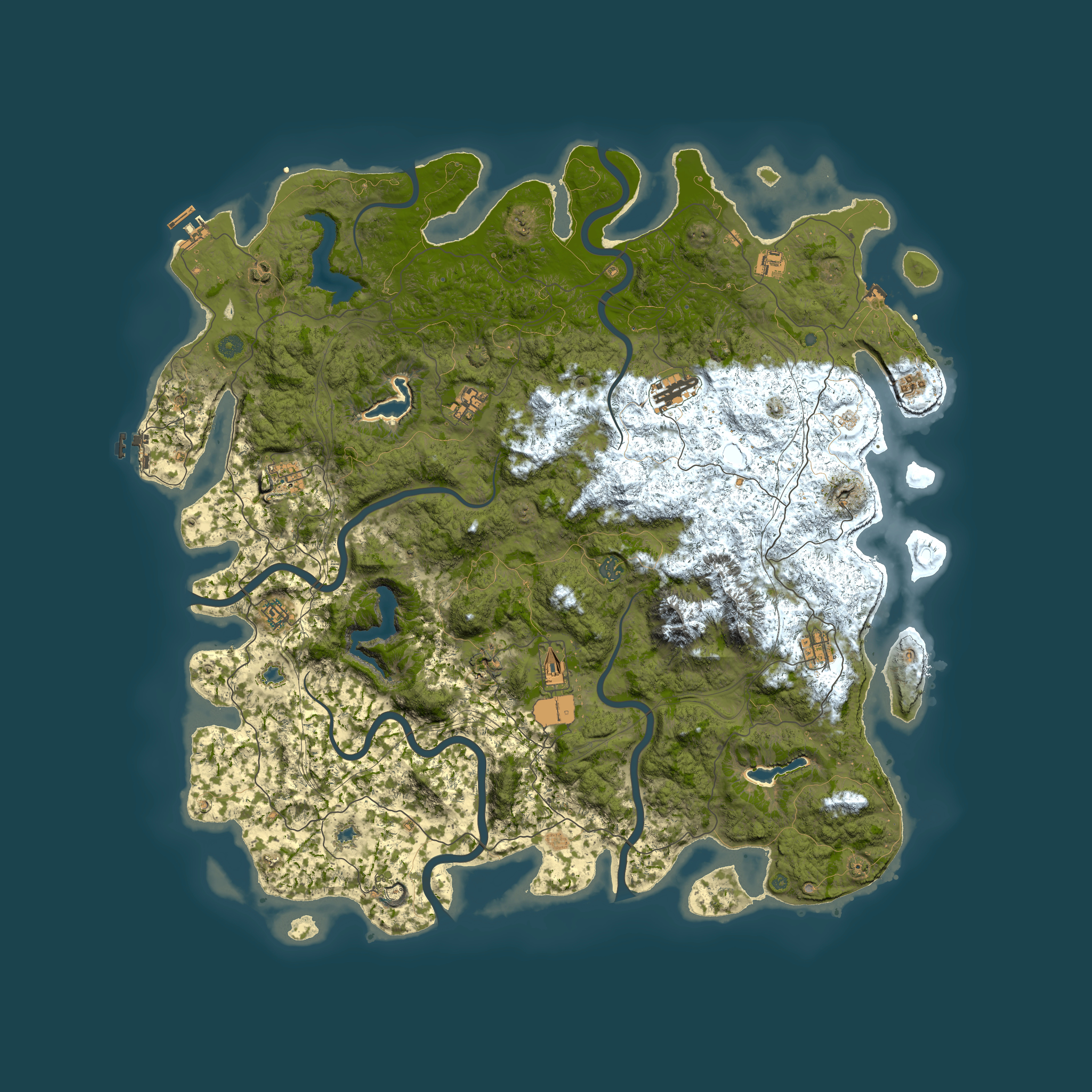 Full top-down render of Rust map seed 1992713839, 5500x5500m
