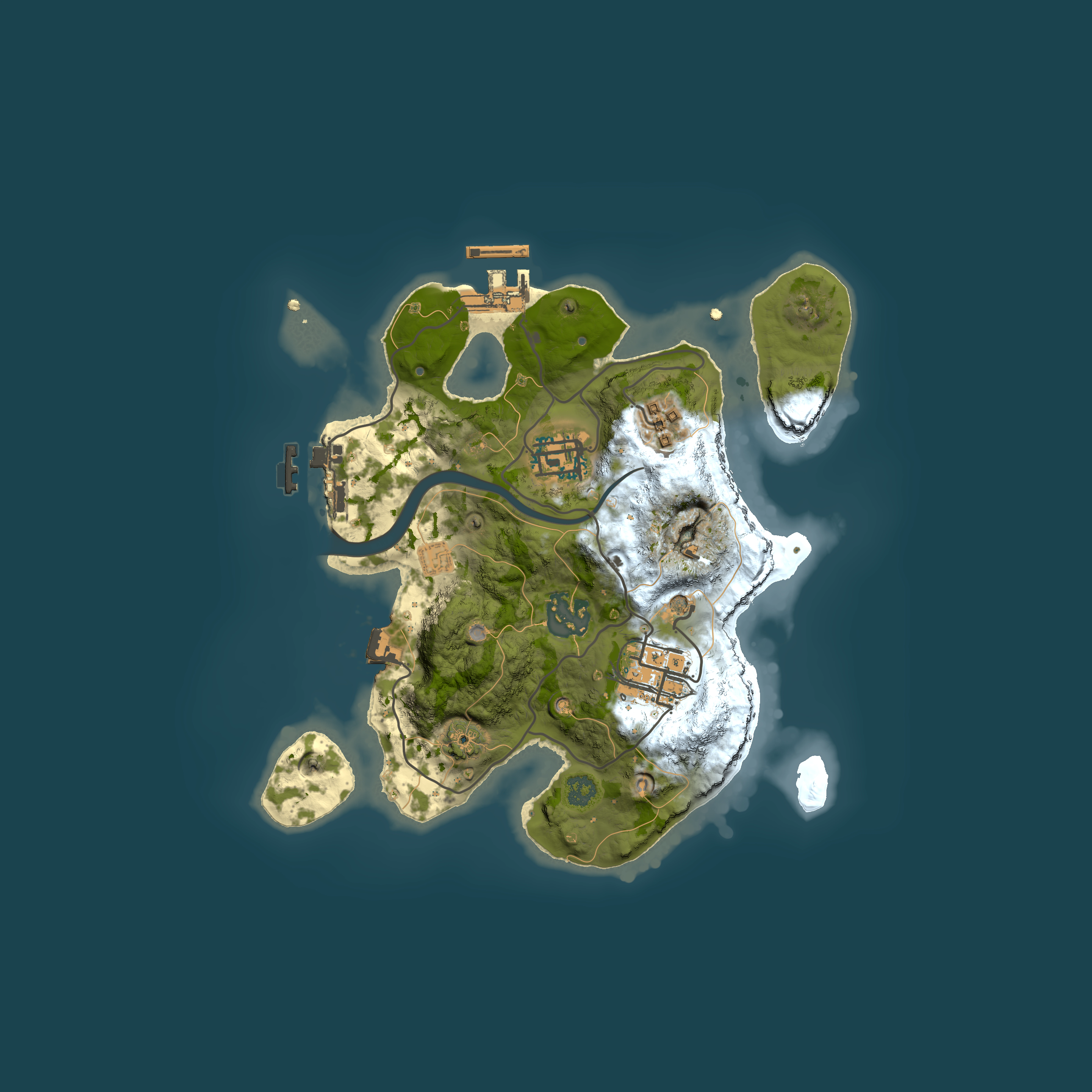 Full top-down render of Rust map seed 1795198321, 2500x2500m