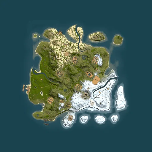 Rust map seed 407545126, 3500x3500m top-down preview