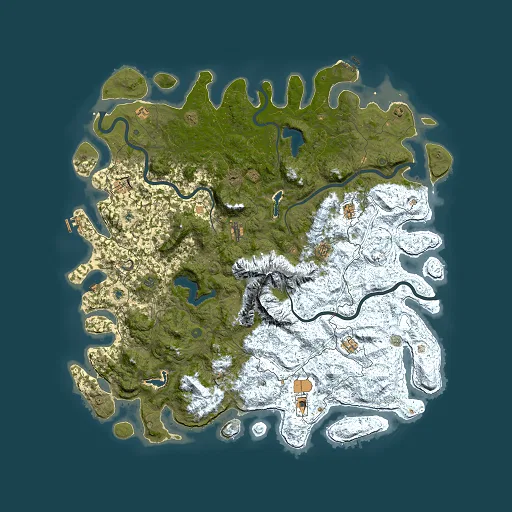 Rust map seed 951423039, 6000x6000m top-down preview