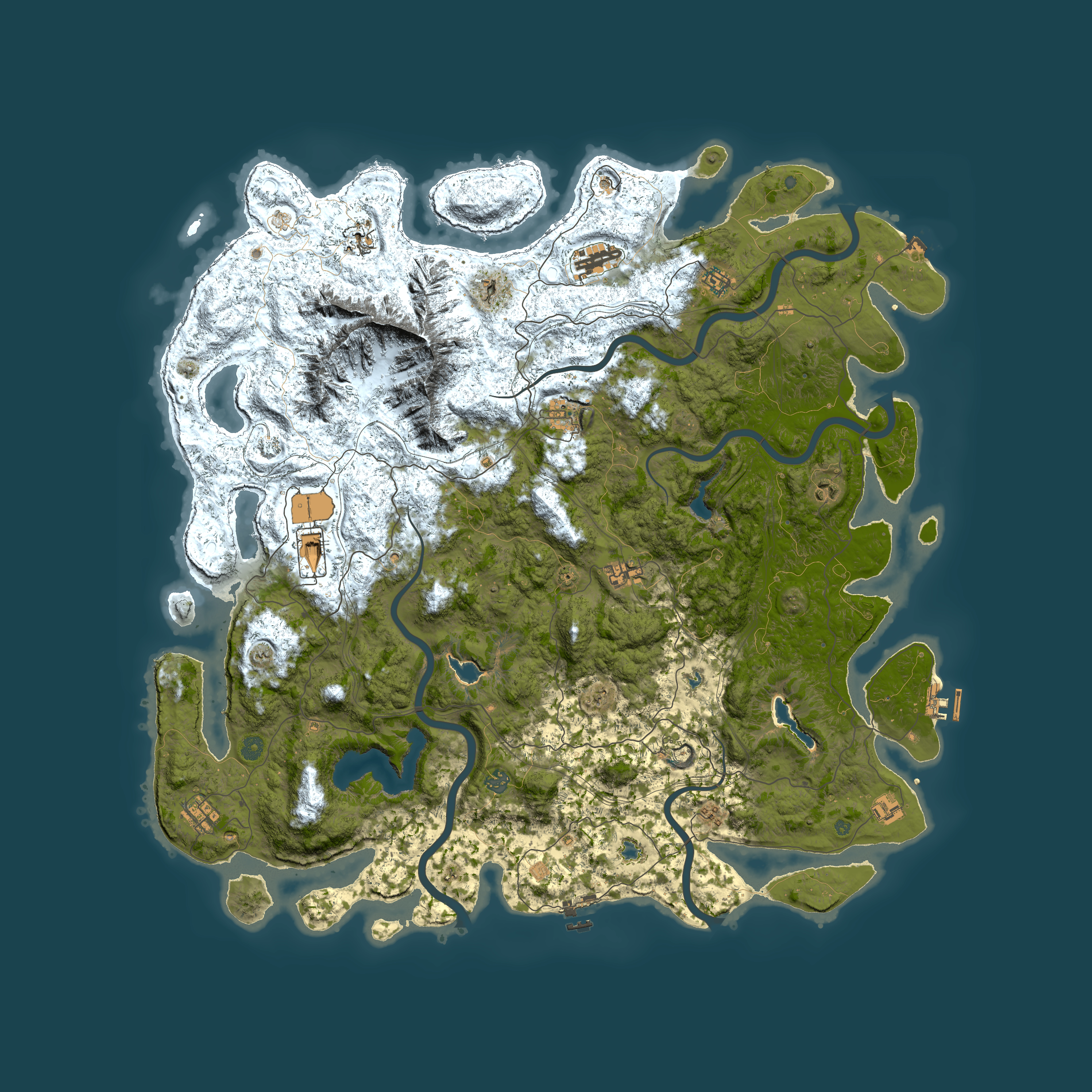 Full top-down render of Rust map seed 2124558316, 5500x5500m