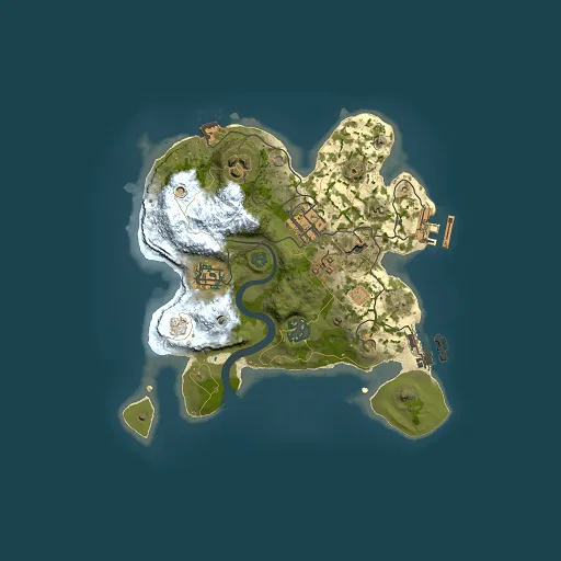 Rust map seed 519061725, 2500x2500m top-down preview
