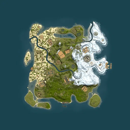Rust map seed 1685886739, 3500x3500m top-down preview