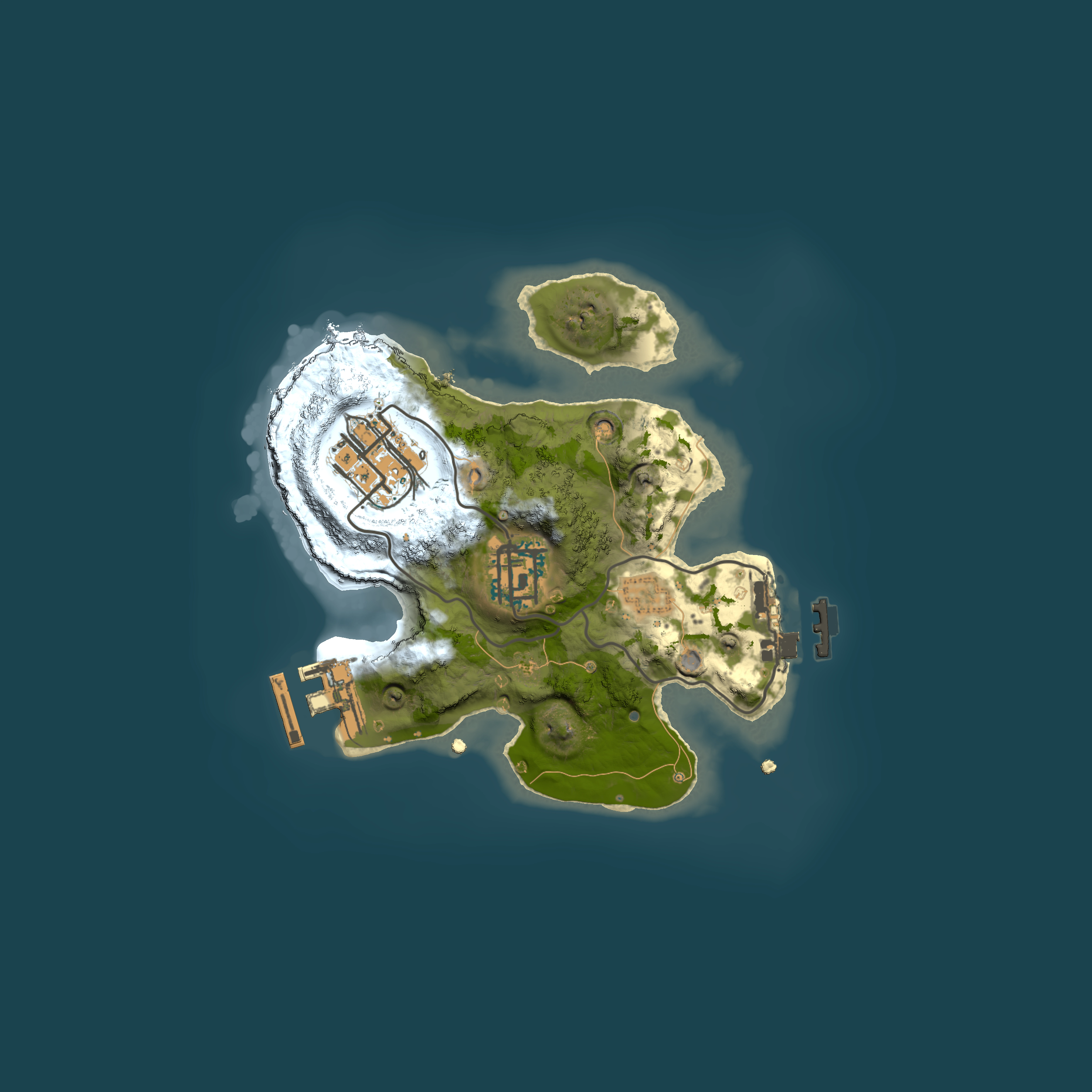 Full top-down render of Rust map seed 1542248654, 2000x2000m