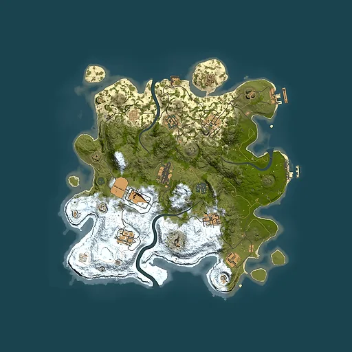 Rust map seed 236449408, 3500x3500m top-down preview