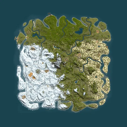 Rust map seed 784811728, 6000x6000m top-down preview