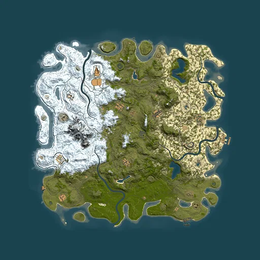 Rust map seed 710964475, 5500x5500m top-down preview