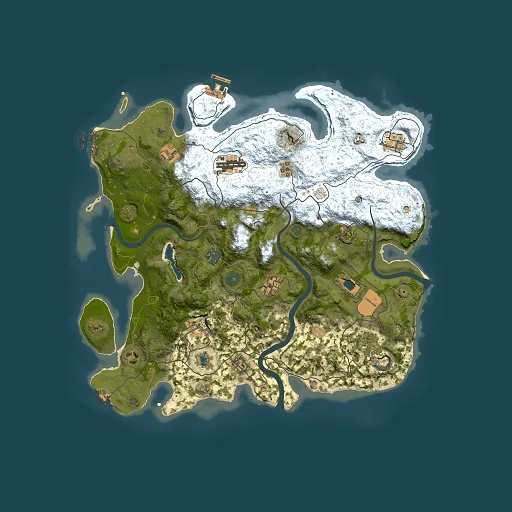 Rust map seed 967816795, 4000x4000m top-down preview