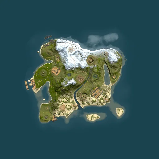 Rust map seed 1757872437, 2500x2500m top-down preview