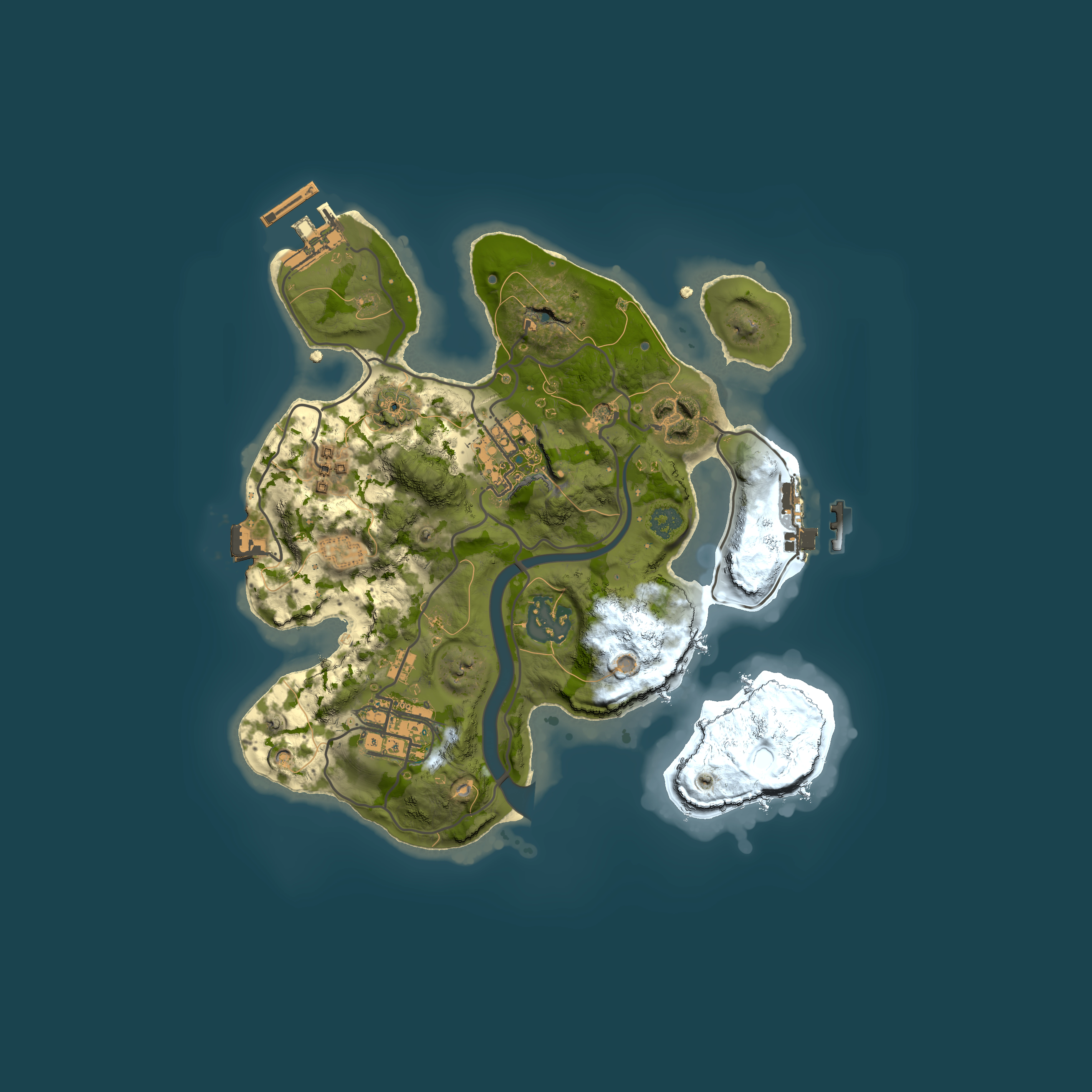 Full top-down render of Rust map seed 738061184, 2500x2500m