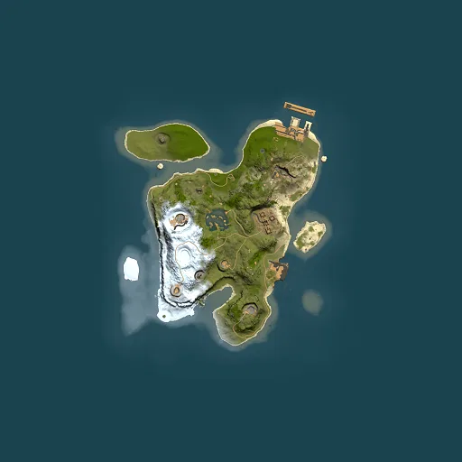 Rust map seed 85519020, 2000x2000m top-down preview