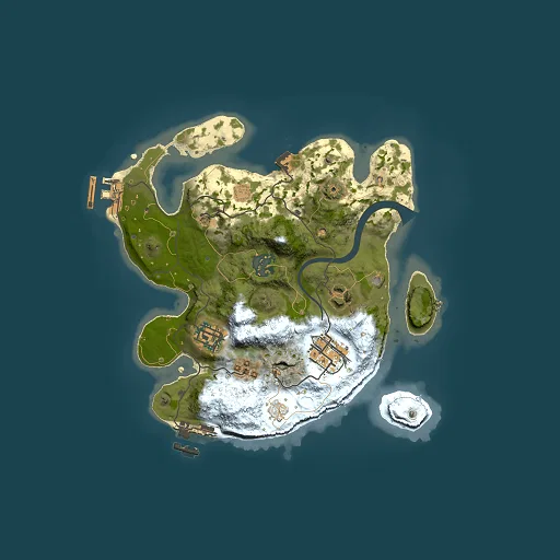 Rust map seed 915333617, 2500x2500m top-down preview