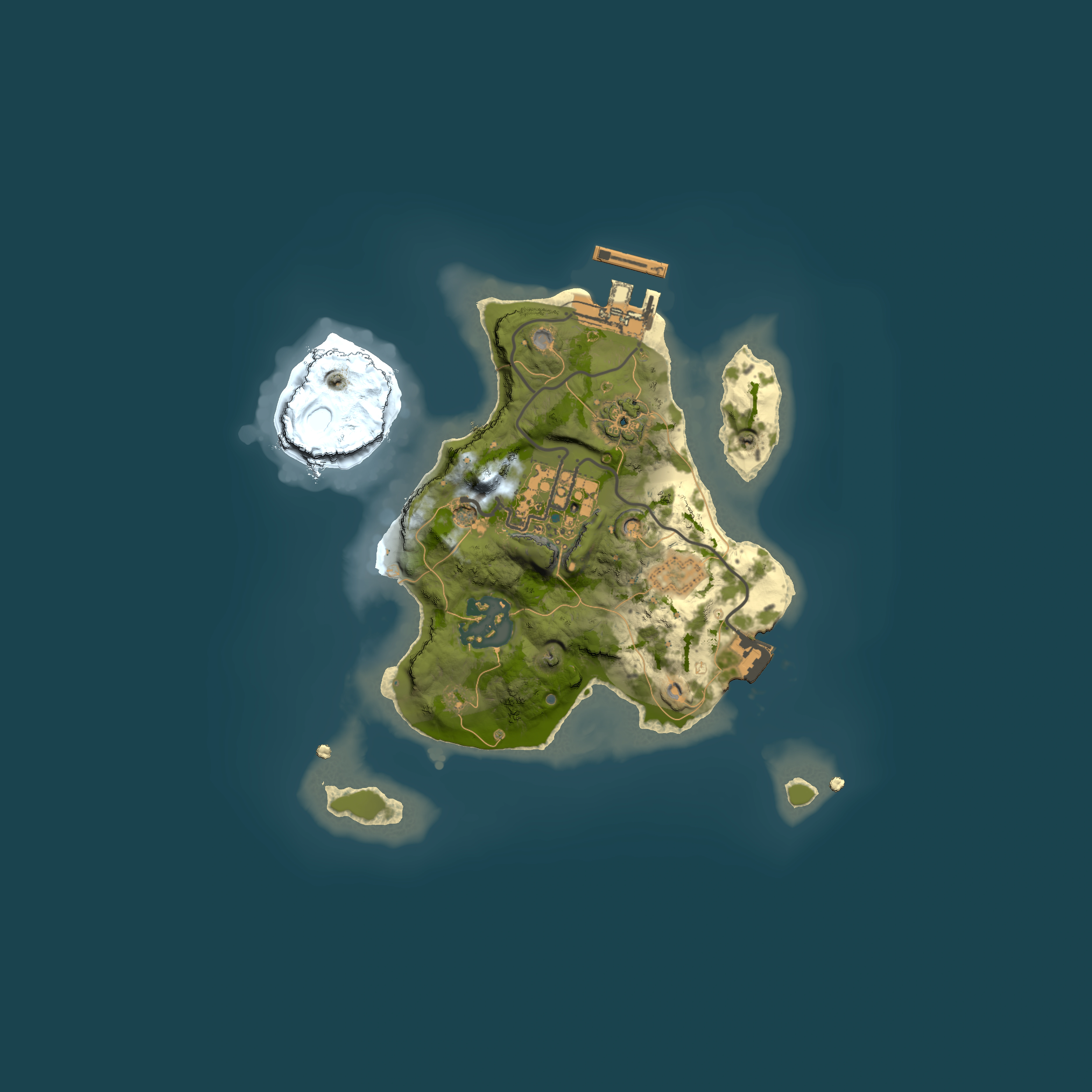 Full top-down render of Rust map seed 568638841, 2000x2000m