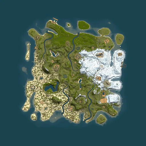 Rust map seed 442505021, 4500x4500m top-down preview