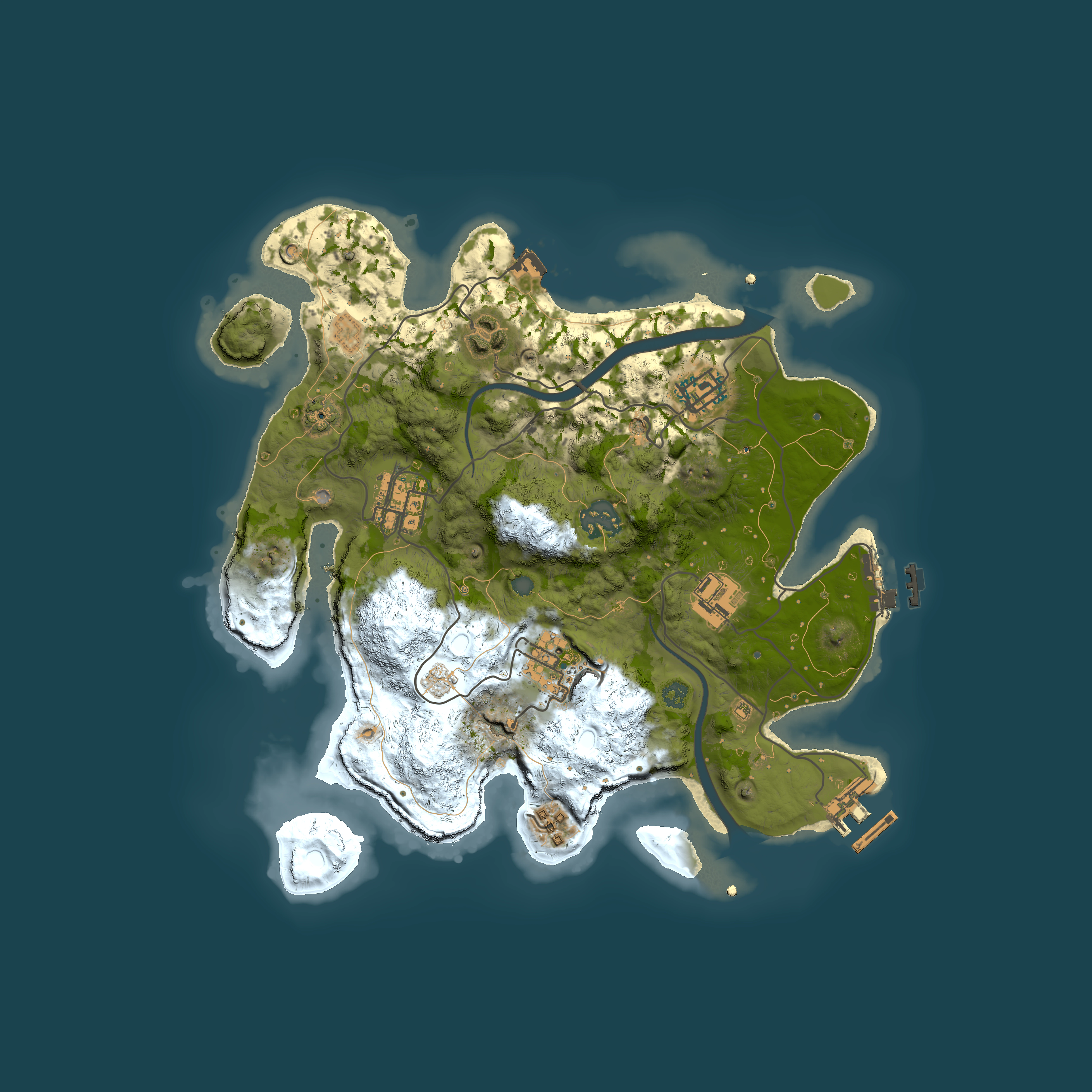 Full top-down render of Rust map seed 1751359835, 3000x3000m