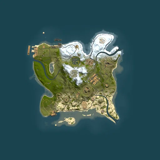 Rust map seed 2061479775, 2500x2500m top-down preview