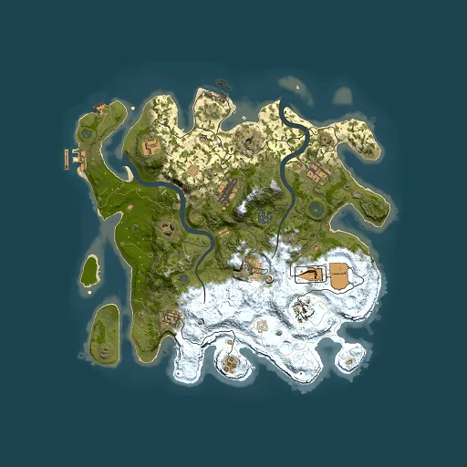 Rust map seed 261160920, 3500x3500m top-down preview