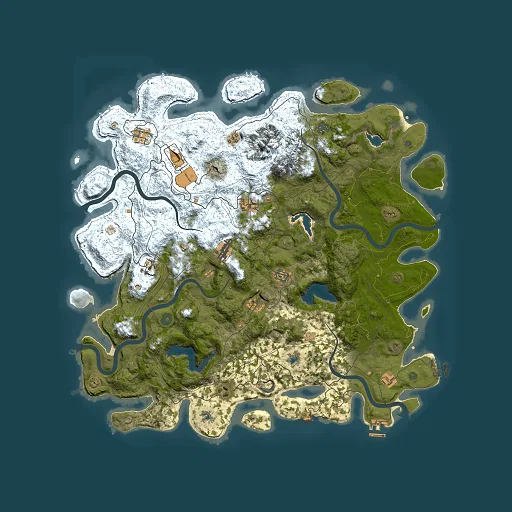 Rust map seed 2095507059, 5000x5000m top-down preview