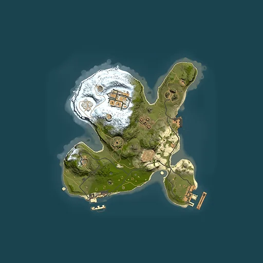 Rust map seed 261188087, 2000x2000m top-down preview