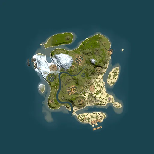 Rust map seed 381233017, 2500x2500m top-down preview