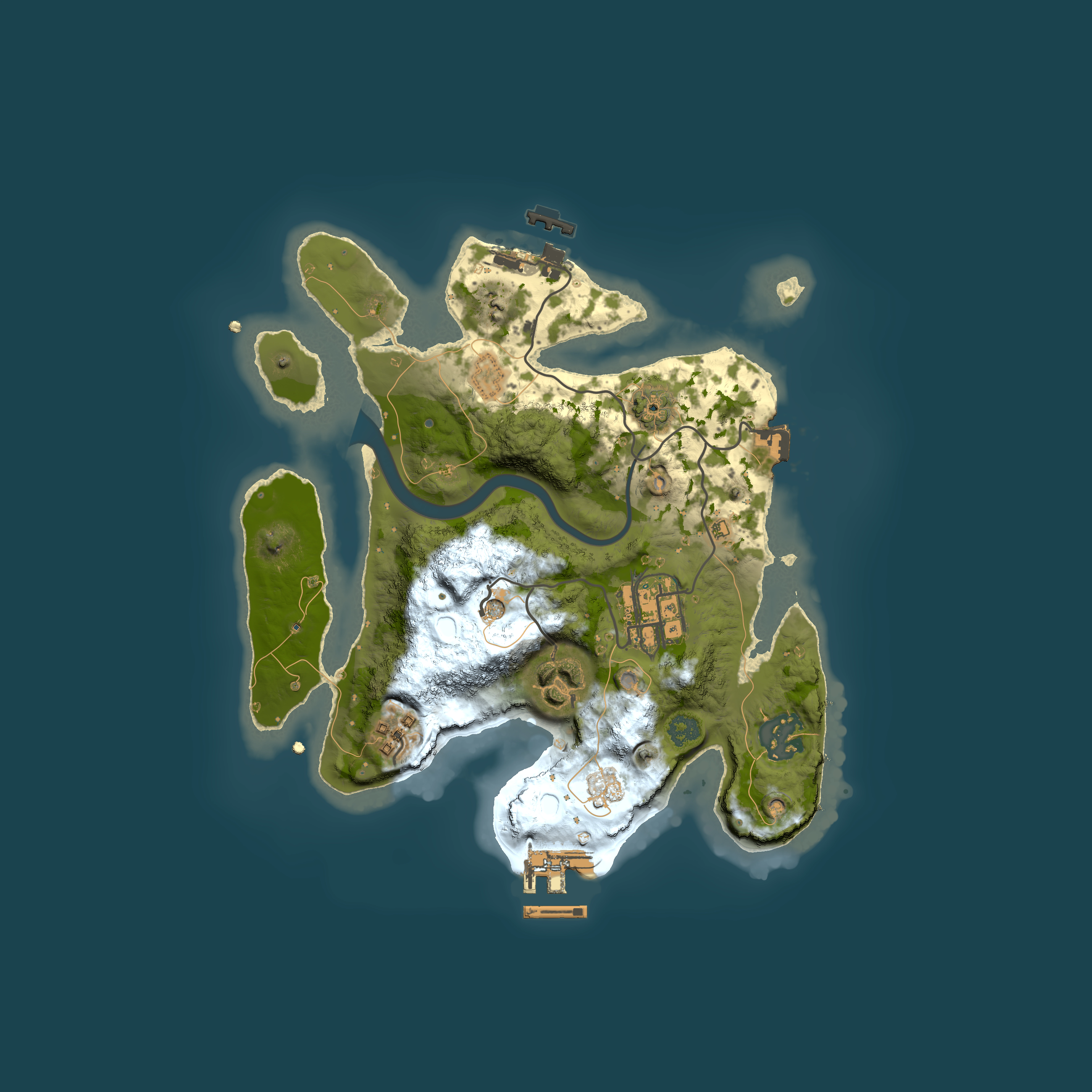Full top-down render of Rust map seed 51939344, 2500x2500m