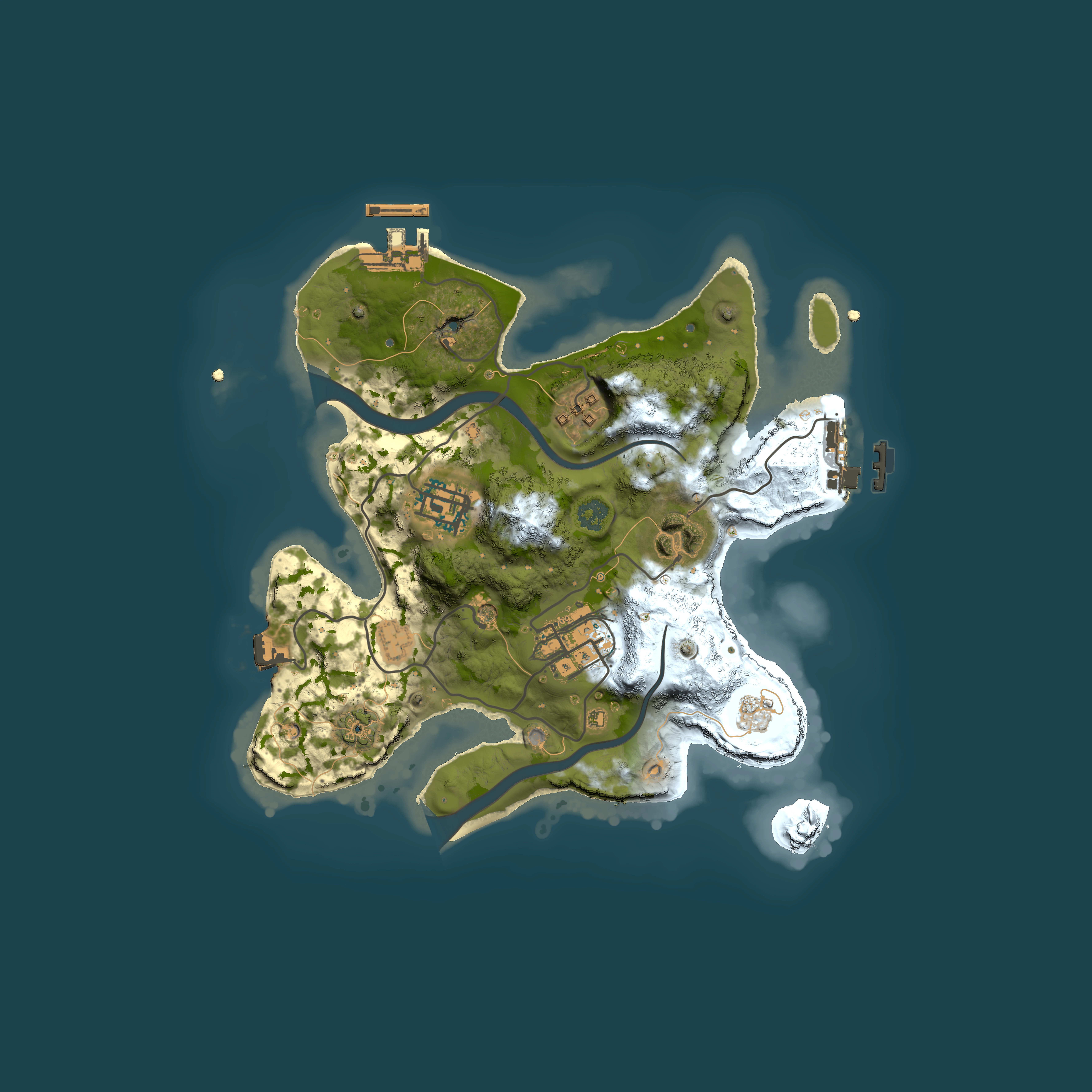 Full top-down render of Rust map seed 188062553, 2500x2500m