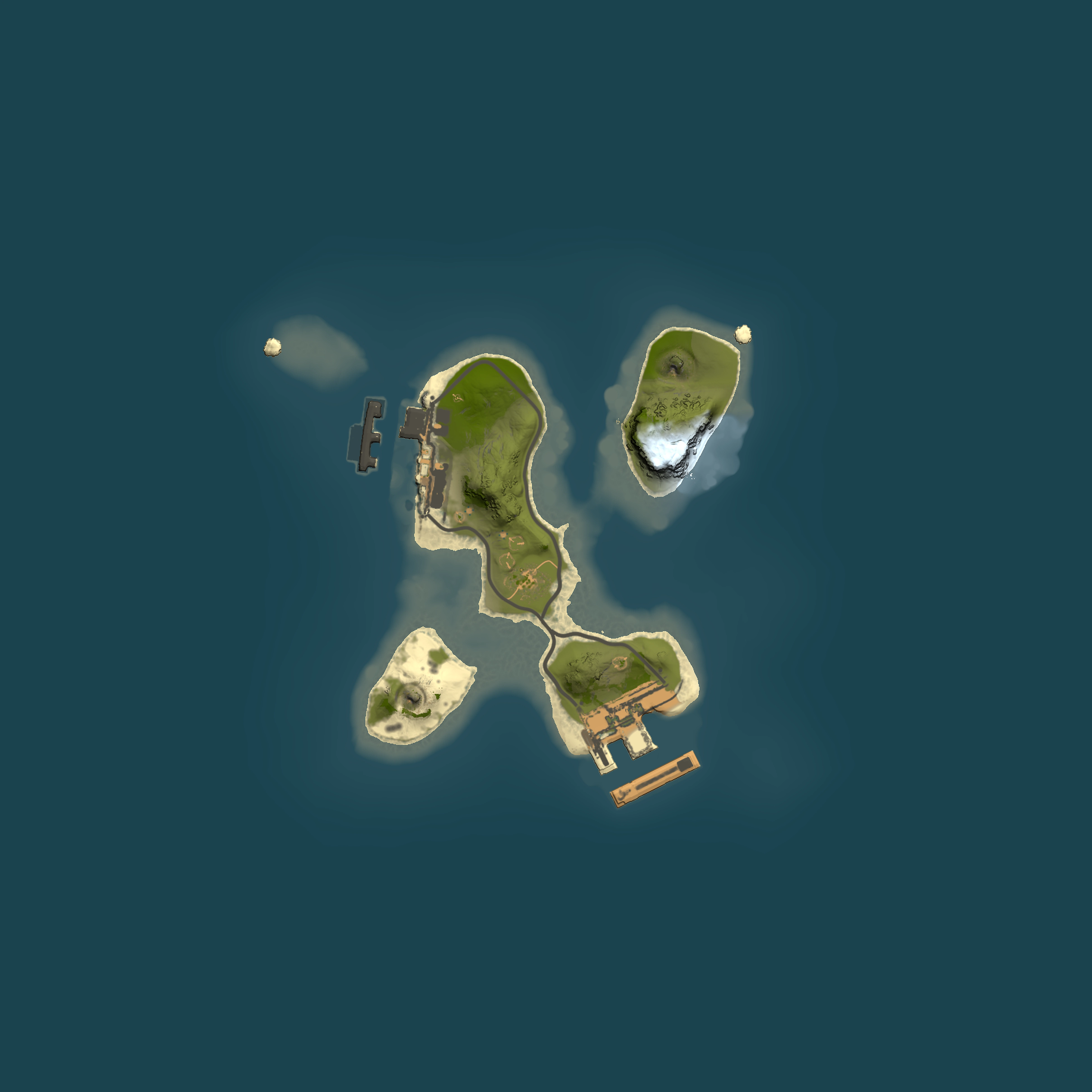 Full top-down render of Rust map seed 158906118, 1500x1500m