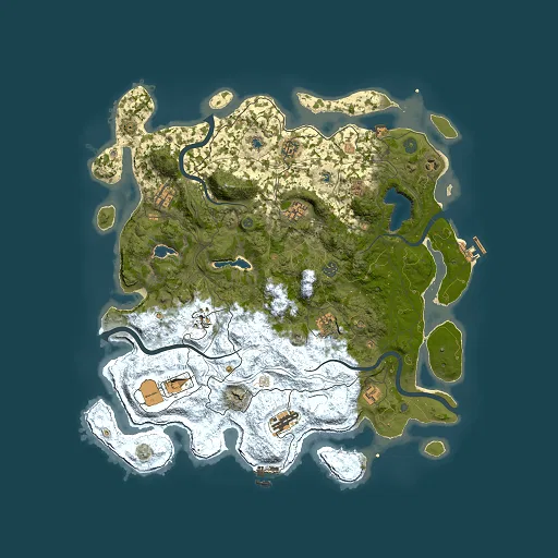 Rust map seed 1409007362, 4500x4500m top-down preview
