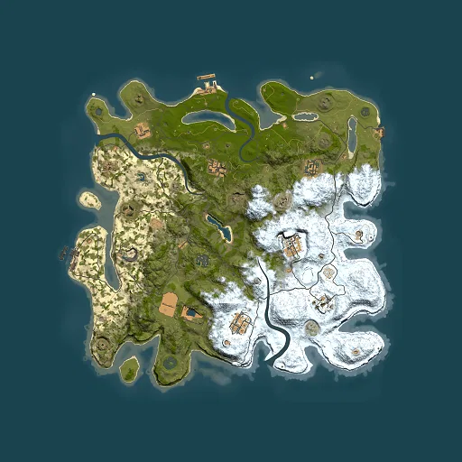 Rust map seed 1594379244, 4000x4000m top-down preview