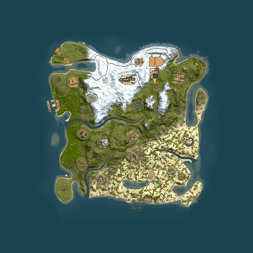 Rust map seed 485725120, 3500x3500m top-down preview