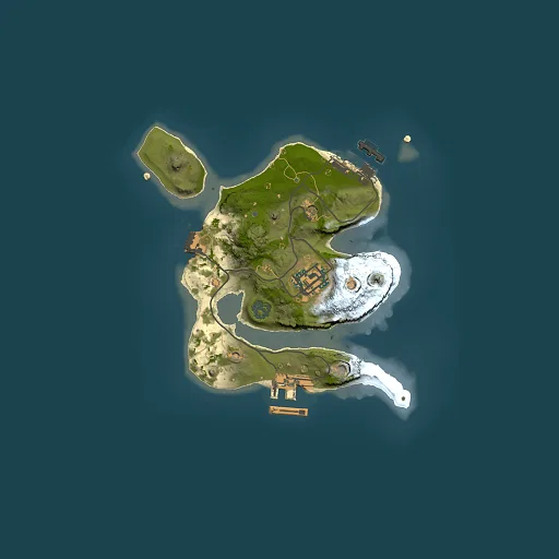 Rust map seed 1124075624, 2000x2000m top-down preview