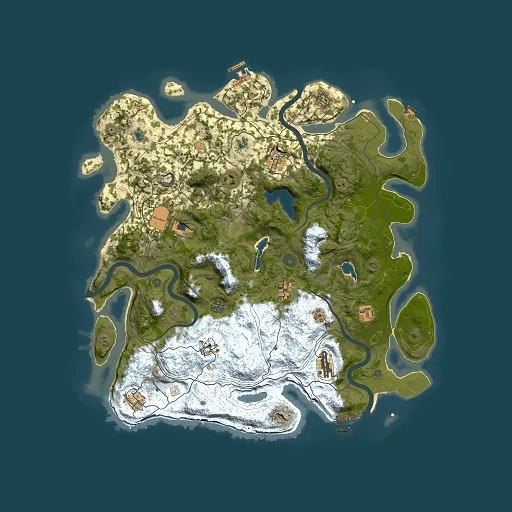 Rust map seed 1652034130, 4500x4500m top-down preview