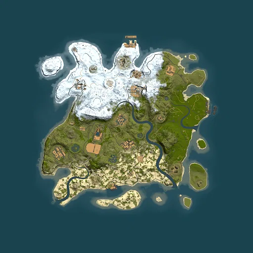 Rust map seed 240480973, 3500x3500m top-down preview
