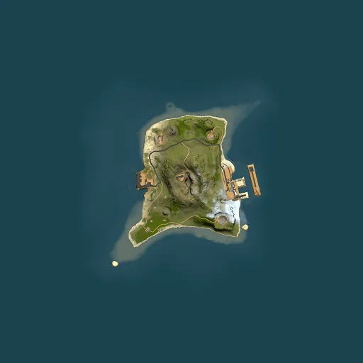 Rust map seed 218765238, 1500x1500m top-down preview